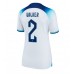 England Kyle Walker #2 Replika Hemma matchkläder Dam VM 2022 Korta ärmar